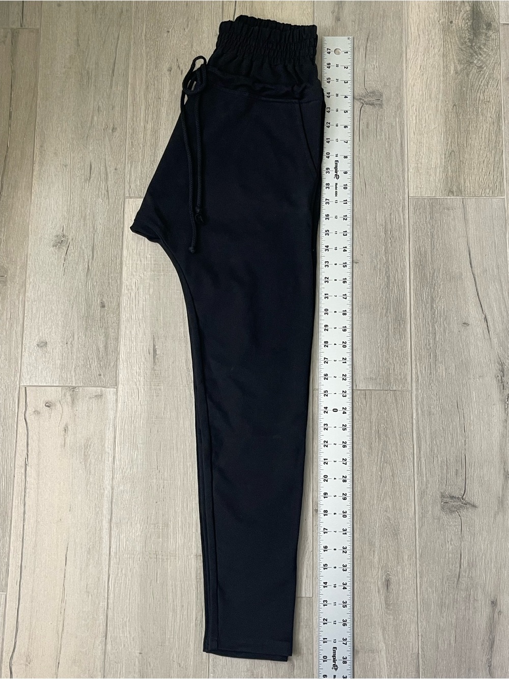 Aakasha Black Drop Crotch Drawstring Pants XS Minimalist Avant Garde - Picture 4 of 10